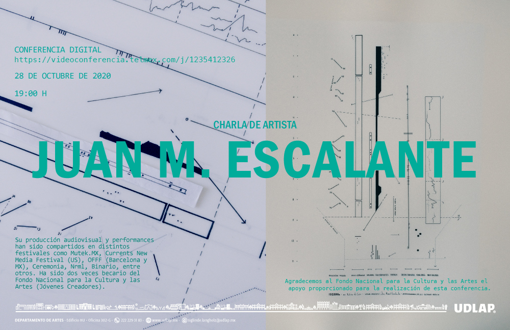 Charla de artista – Juan M. Escalante Poster