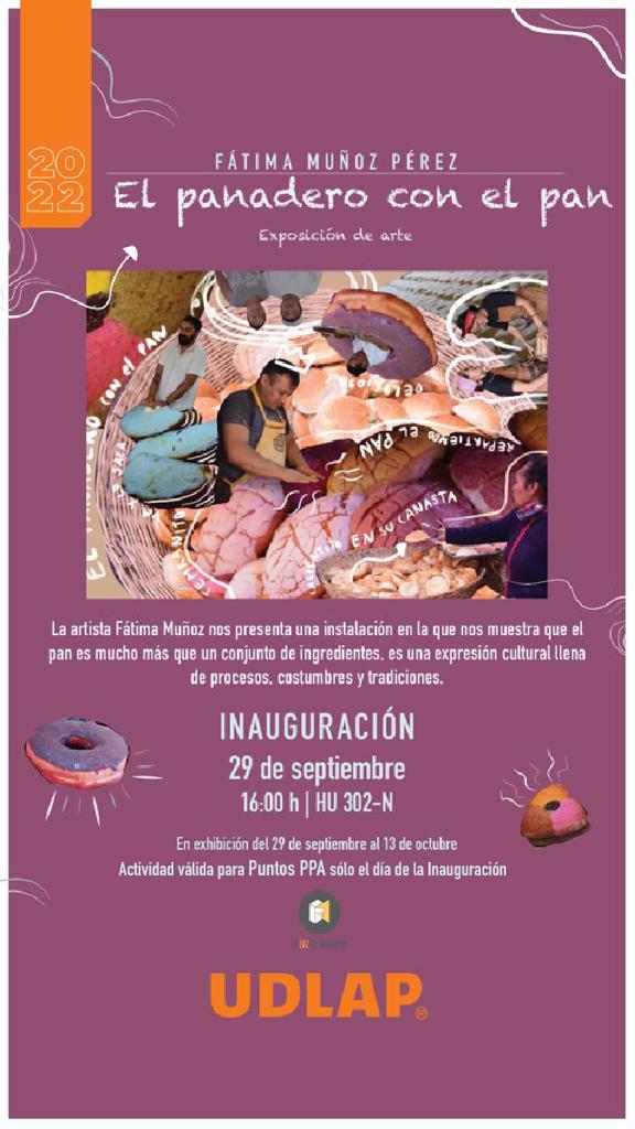 Exposición “El panadero con el pan” de Fátima Muñoz Pérez